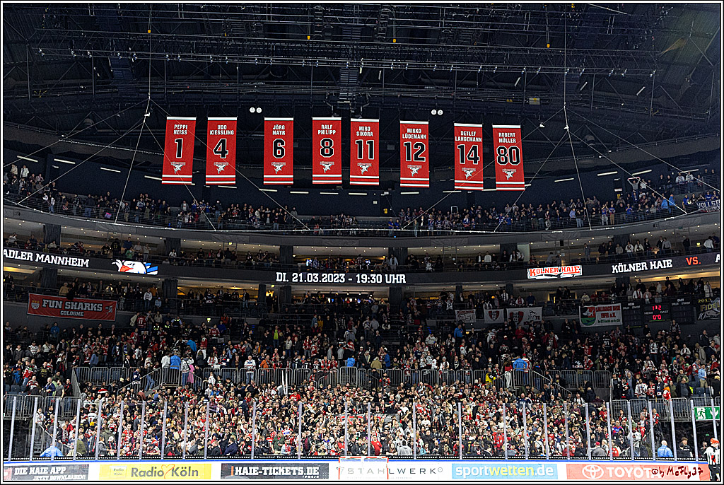 PENNY DEL; Koelner Haie-Adler Mannheim; Koeln, 17.03.2023